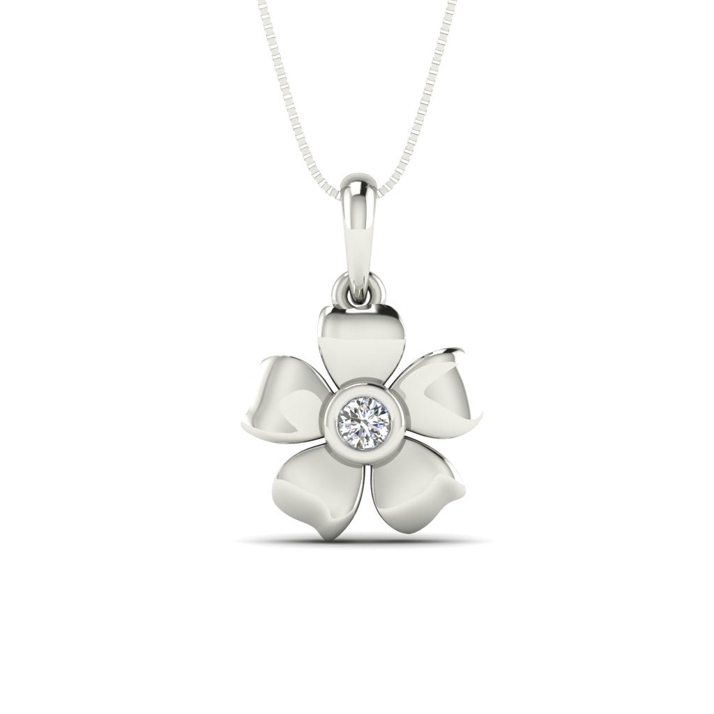 Women’s Flower Necklace Pendant chain | 925 Sterling Silver