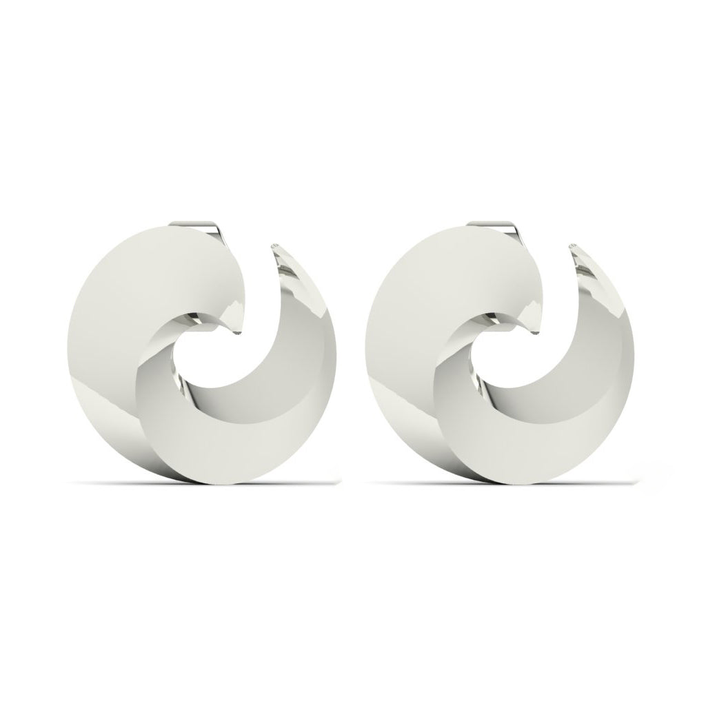 Tornado Stud Earrings for Women 925 Sterling Silver