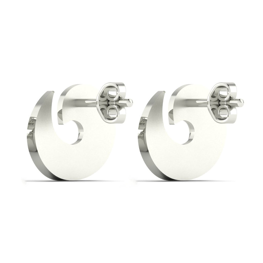 Tornado Stud Earrings for Women 925 Sterling Silver