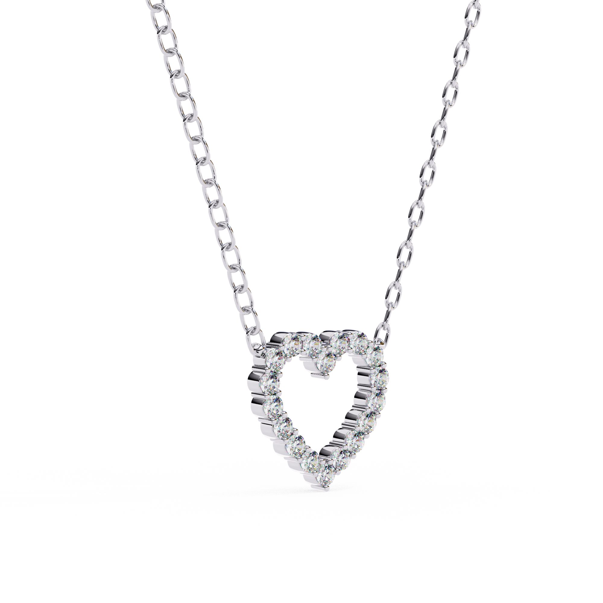 ISEHRA Aura of Love Sterling Silver Pendant Necklace for Women