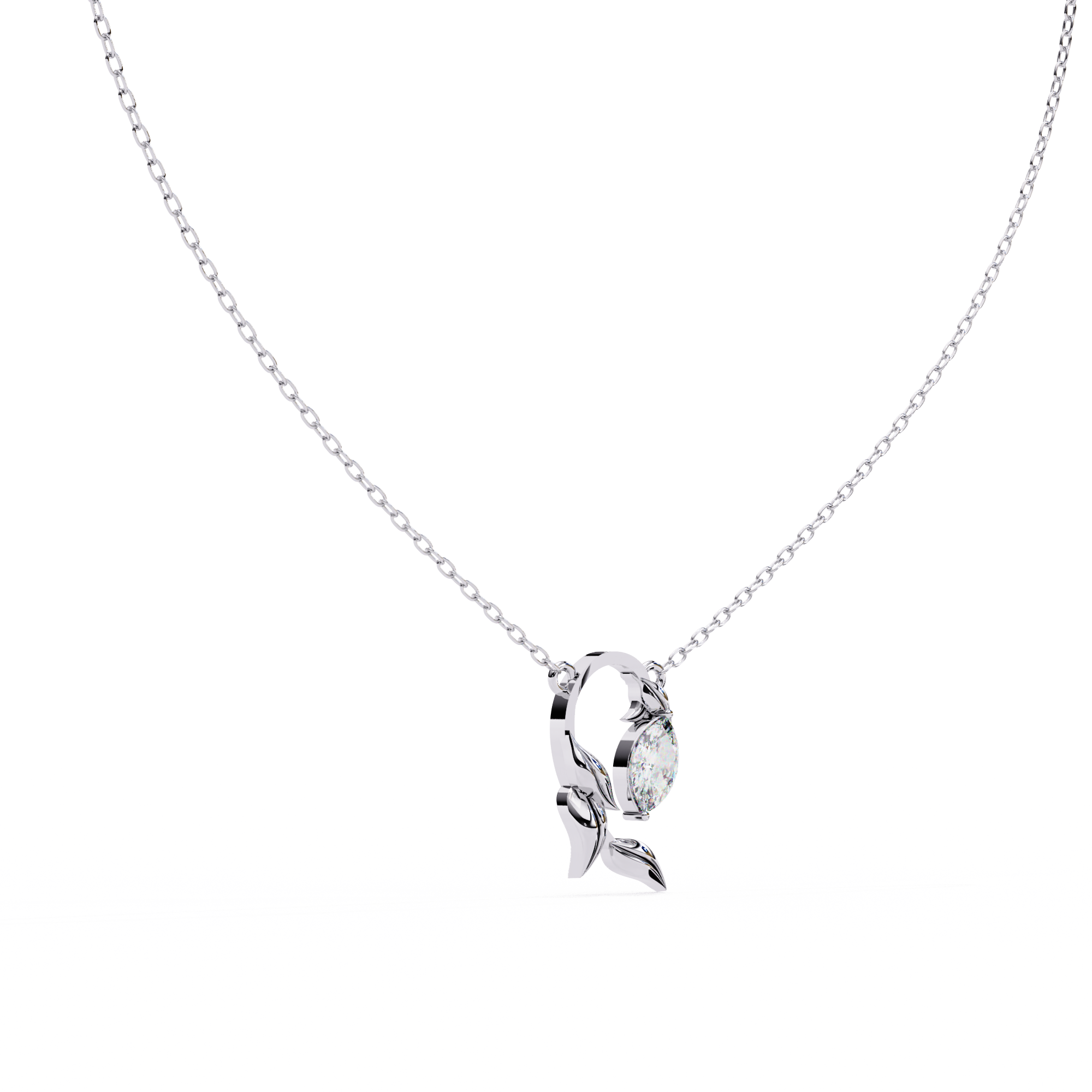 Luna Flora 925 Sterling Silver Pendant Necklace for Women