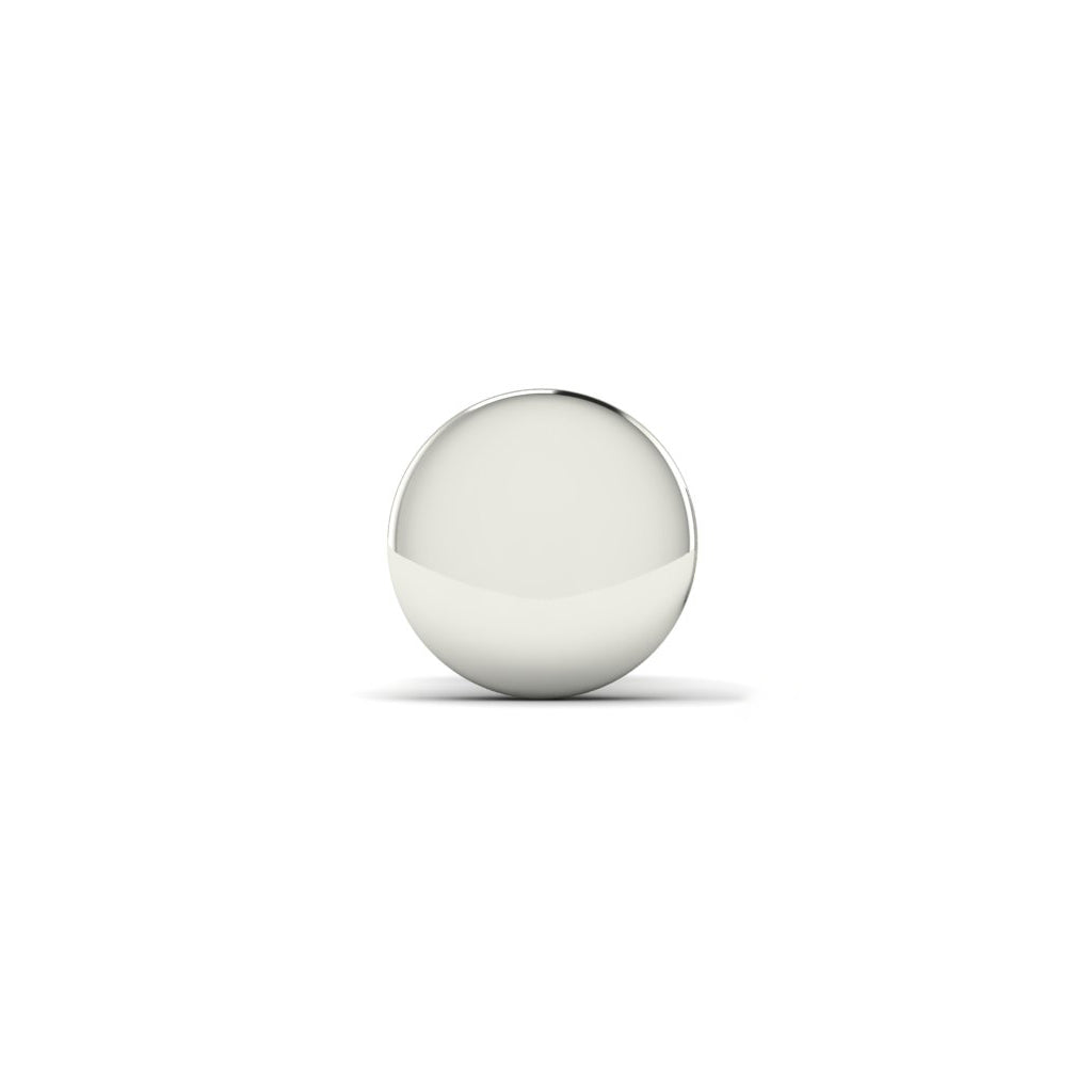 Plain Round Single Stud Earrings for Men