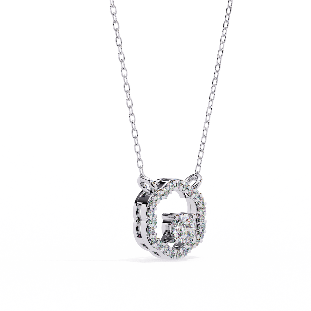 ISEHRA Dancing Petal Women’s Sterling Silver Pendant Necklace