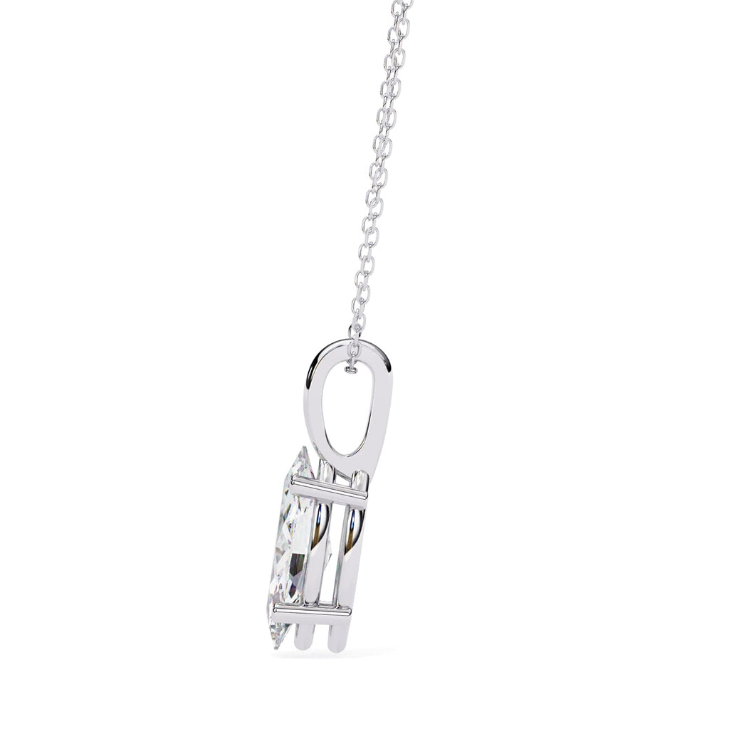 ISEHRA Marquise Goddess Glance Sterling Silver Pendant Necklace for Women