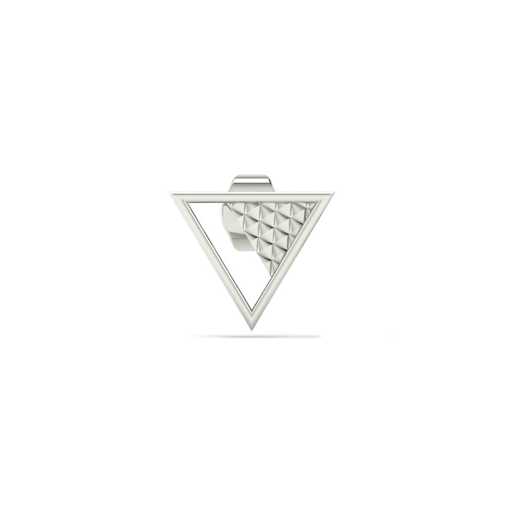 Triangle silver earrings for men – Minimalist Geometric 925 silver earring