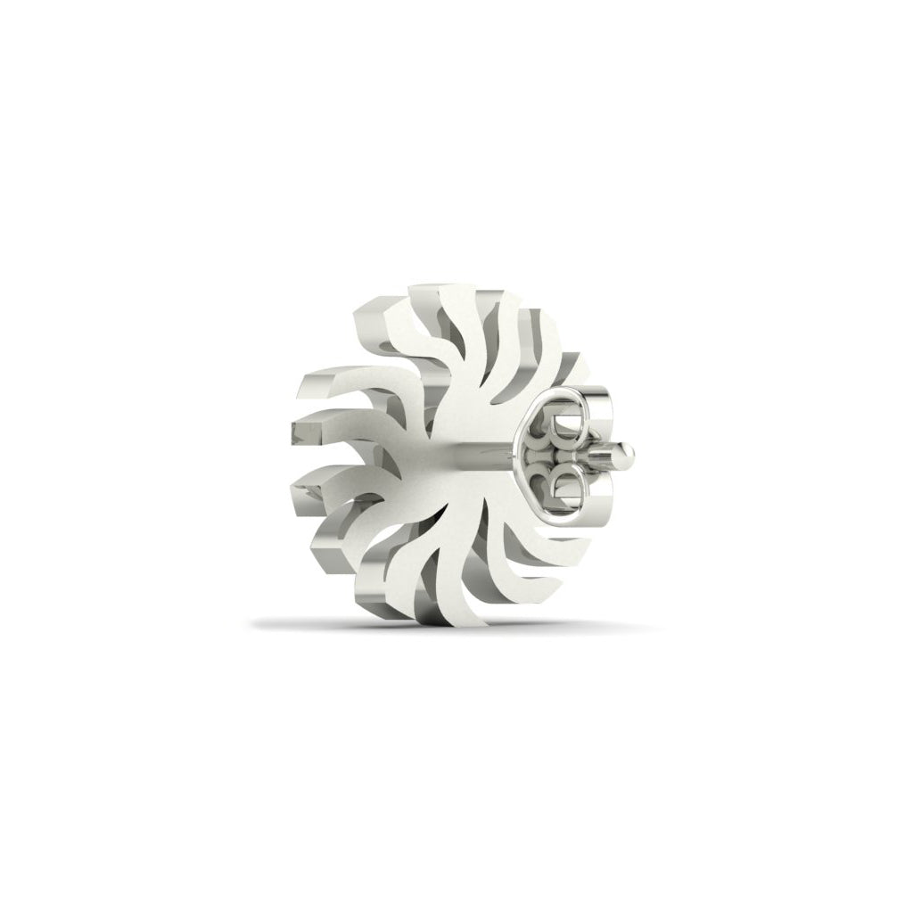 Men’s 925 Sterling Silver 8mm Spirit Stud Earring
