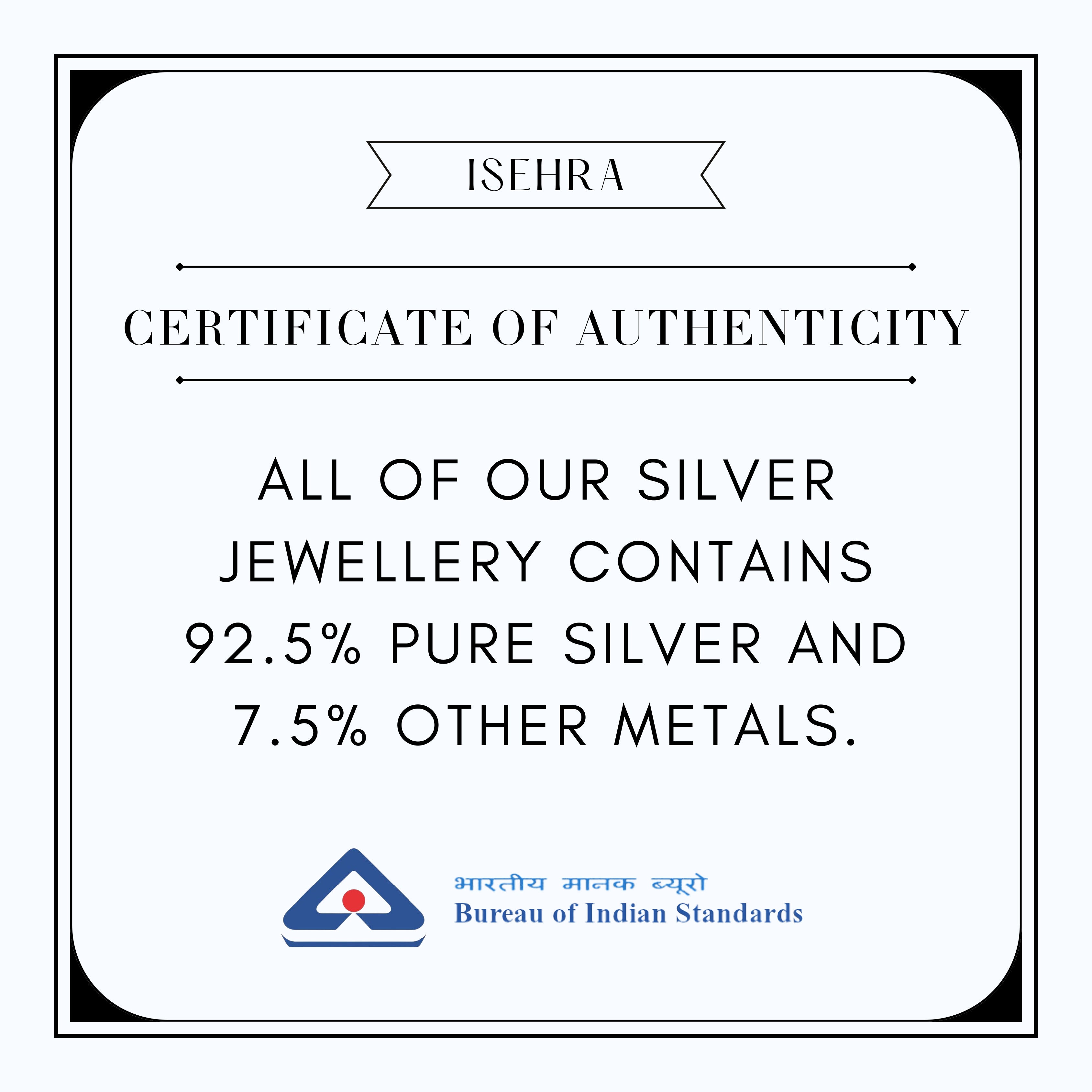 ISEHRA Artisan Glow Solitaire Sterling Silver Pendant Necklace for Women