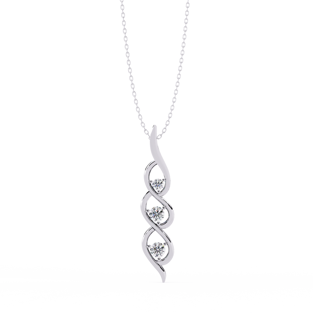 Eternal Radiance 925 Sterling Silver Pendant Necklace