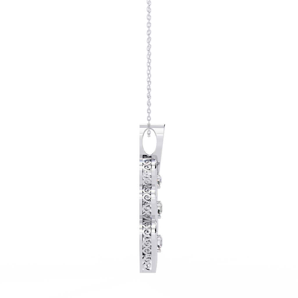 Eternal Radiance 925 Sterling Silver Pendant Necklace