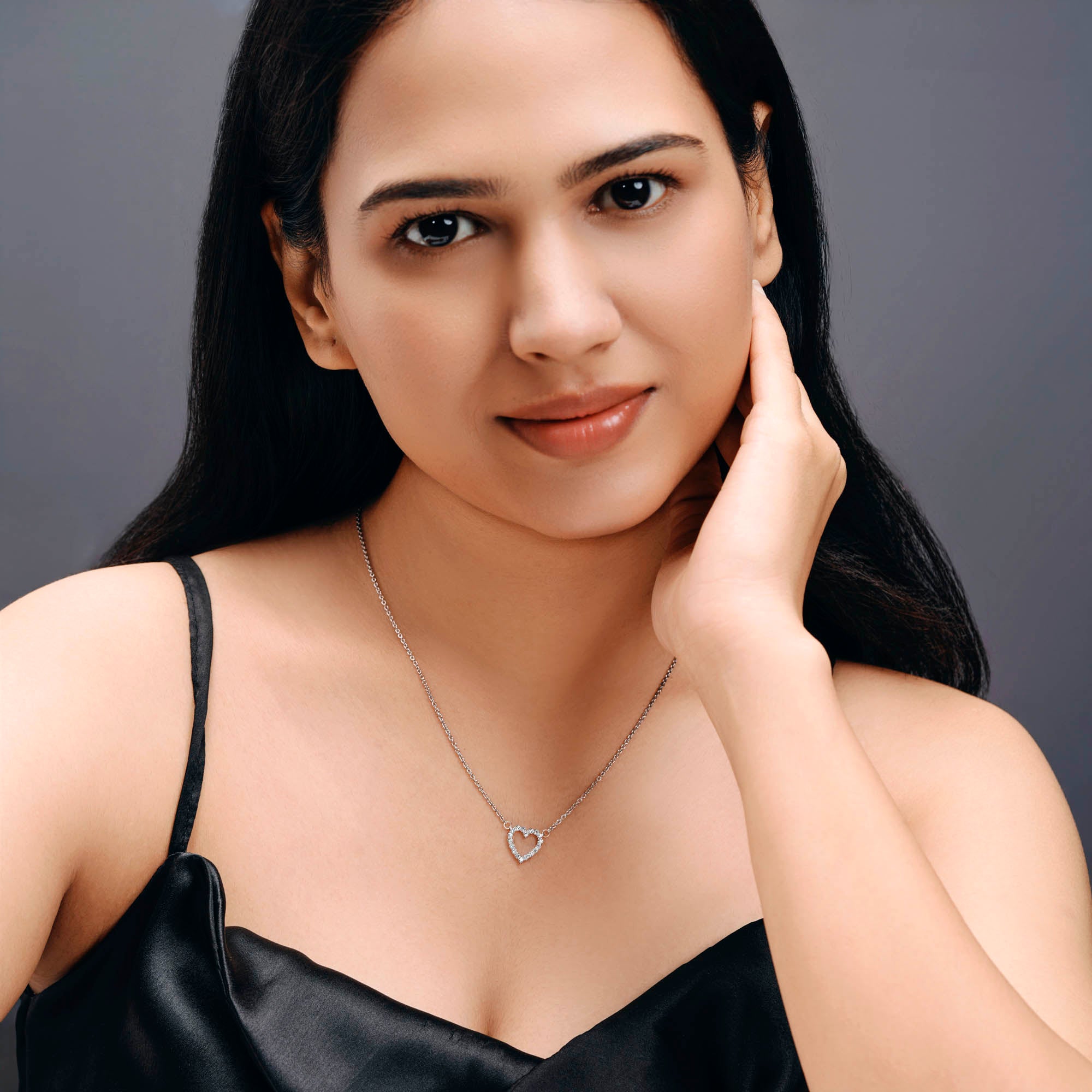 ISEHRA Aura of Love Sterling Silver Pendant Necklace for Women