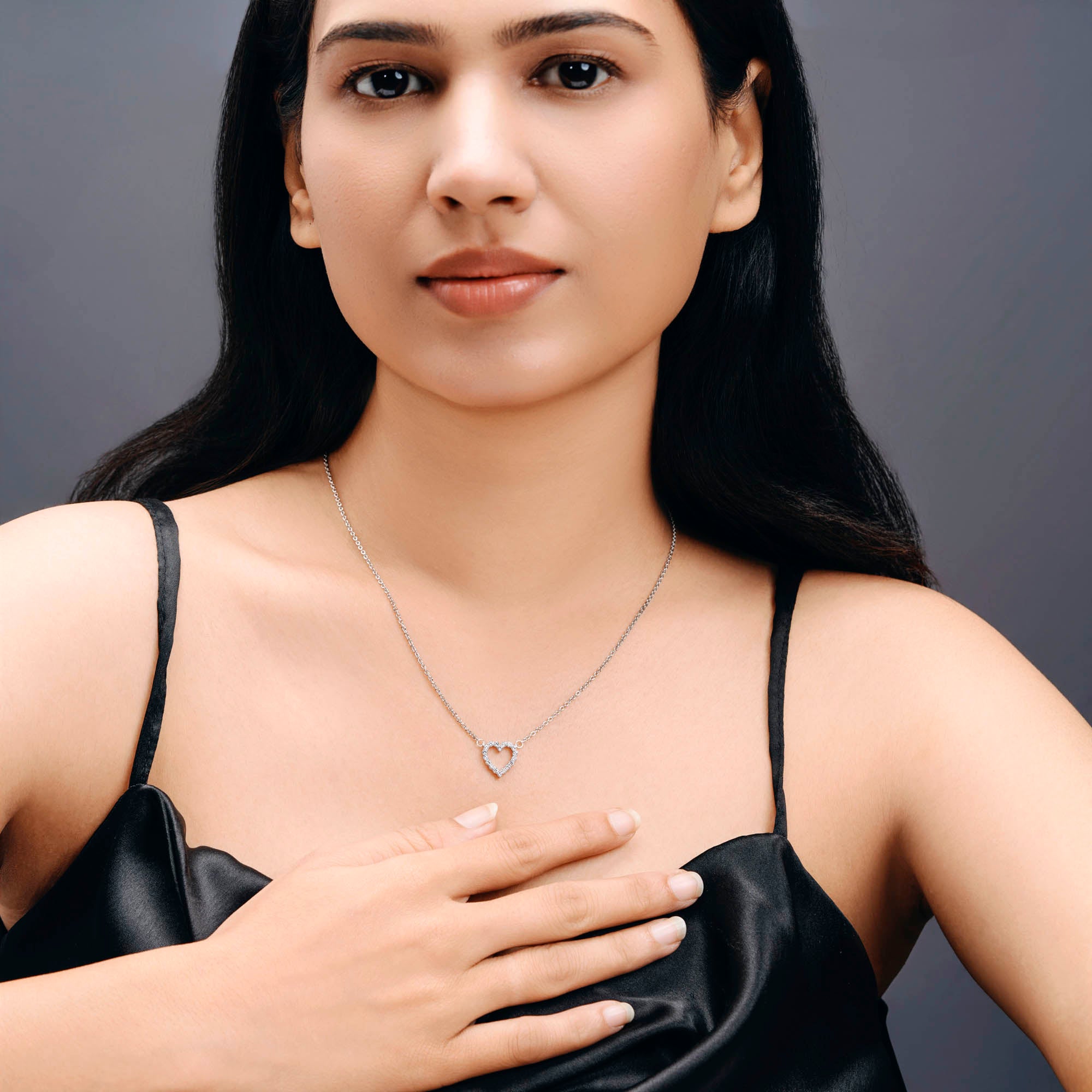 ISEHRA Aura of Love Sterling Silver Pendant Necklace for Women