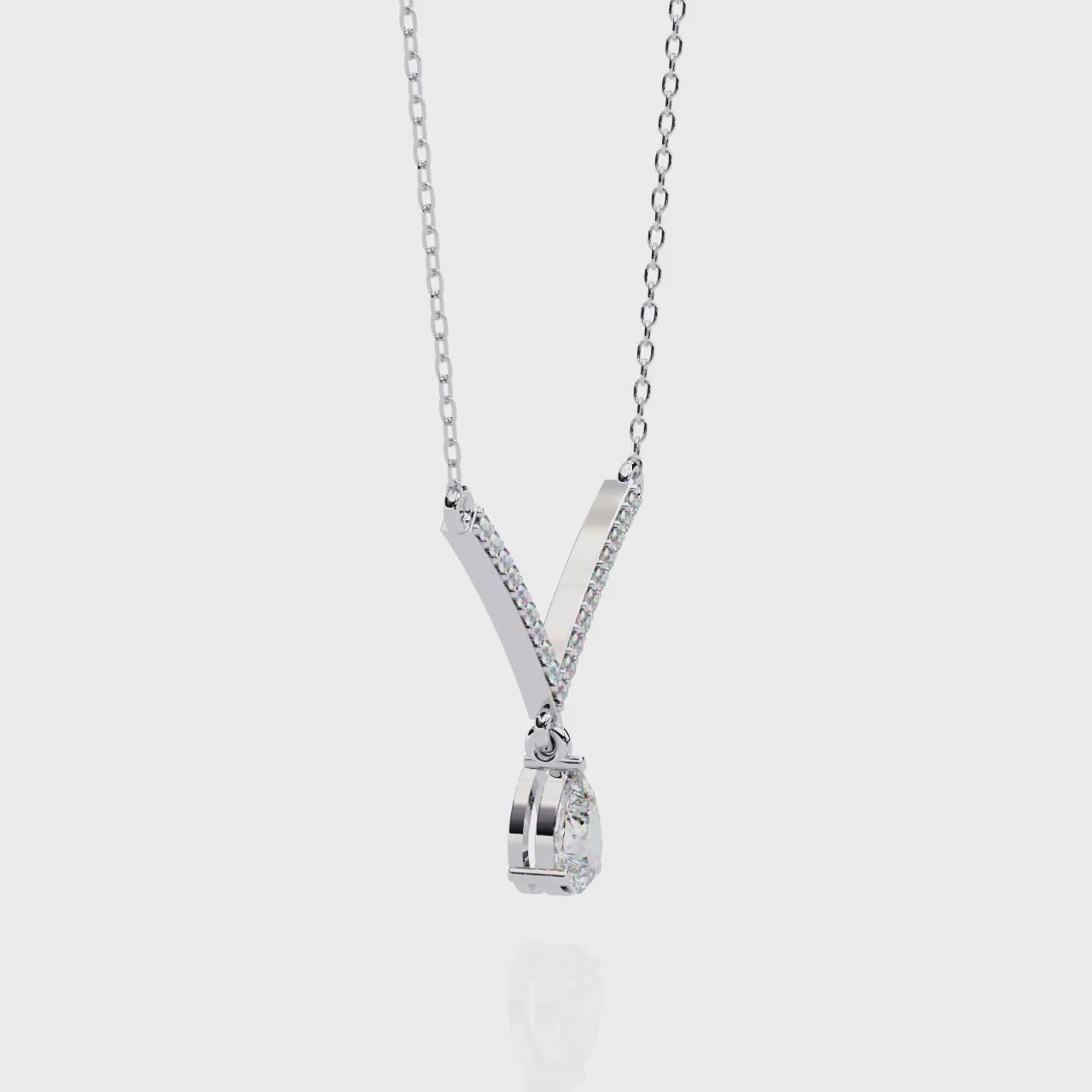 Divine Drop 925 Sterling Silver Pendant Necklace for Women