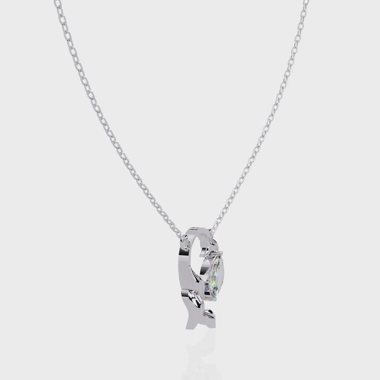 Luna Flora 925 Sterling Silver Pendant Necklace for Women