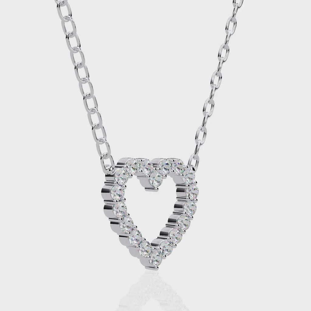 ISEHRA Aura of Love Sterling Silver Pendant Necklace for Women