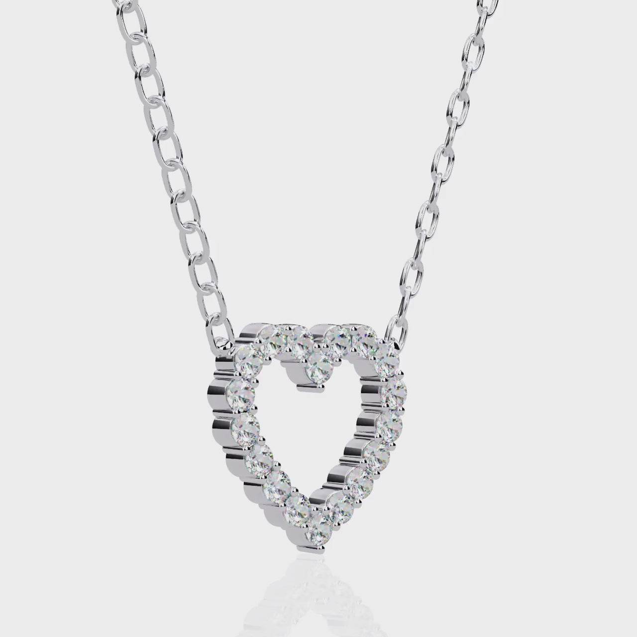 ISEHRA Aura of Love Sterling Silver Pendant Necklace for Women