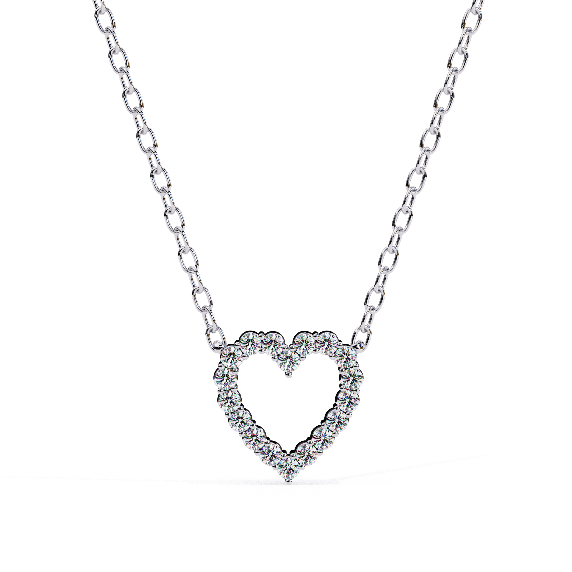 ISEHRA Aura of Love Sterling Silver Pendant Necklace for Women